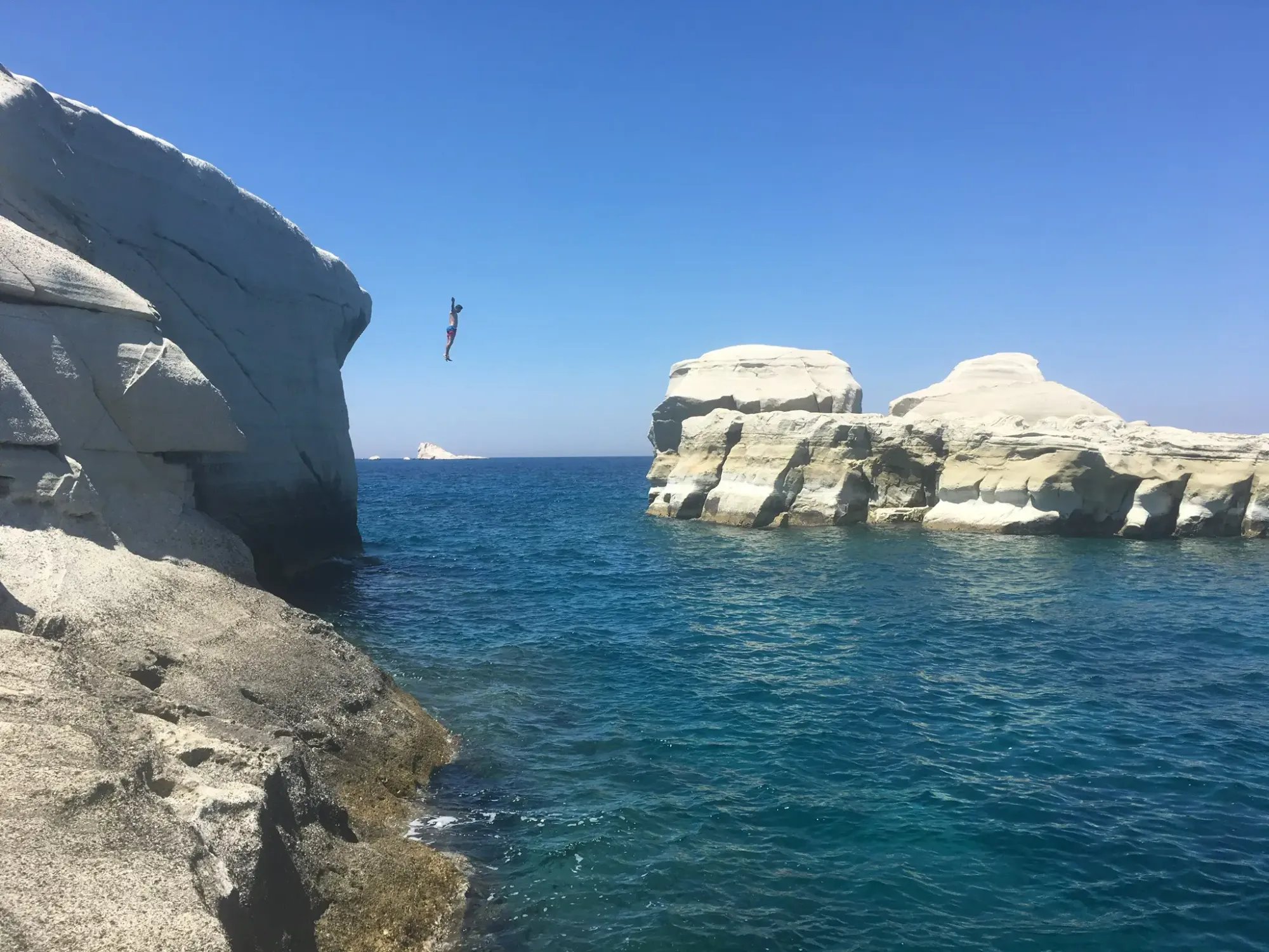 Sarakiniko Beach on the island of Milos, Greece