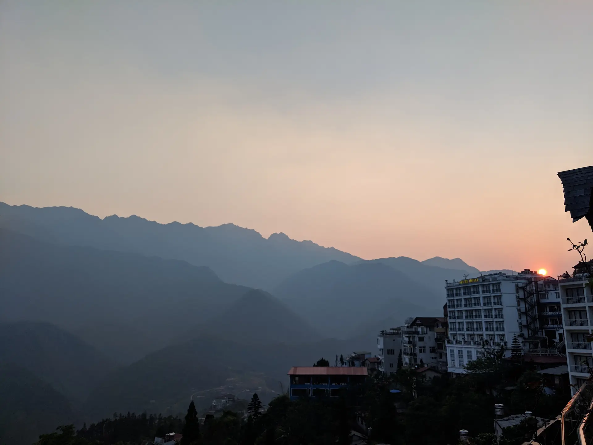 Sapa, Vietnam sunset.